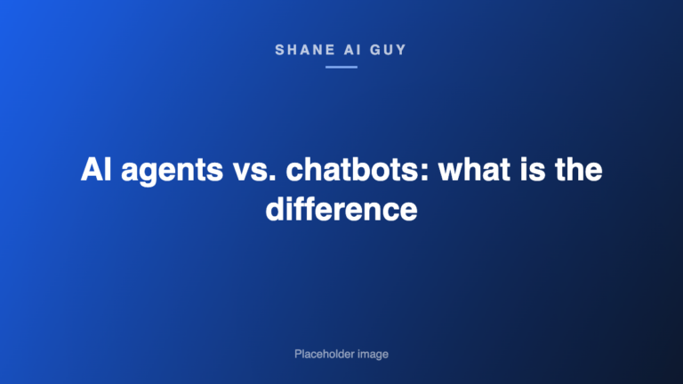 AI agents vs. chatbots: what is the difference